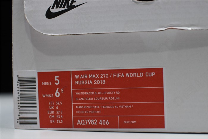 Nike Air Max 270 FIFA World Cup Russia 2018 AQ7982 406