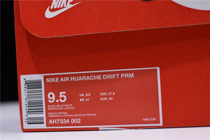 Nike Air Huarache Drift White/Black mens AH7334-002