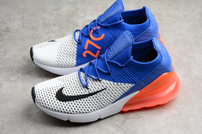 Nike Air Max 270 Flyknit Racer Blue Total Crimson AO1023-101