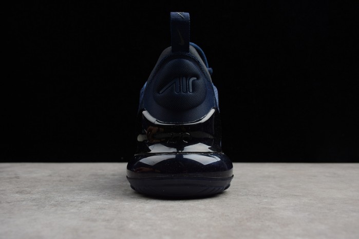 NIKE mens Air Max 270 "Midnight Navy" Black/ White AH8050-400