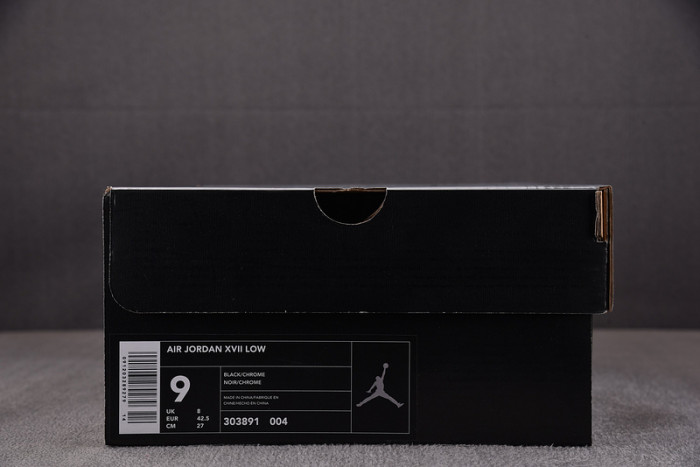 jordan 17 og low black Ch*0me 303891-004