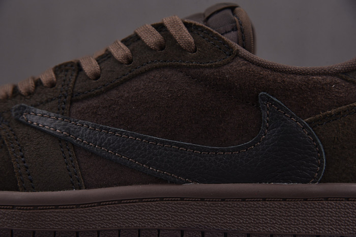 Kids Jordan 1 Retro Low OG SP Travis Scott Velvet Brown DO5442-202