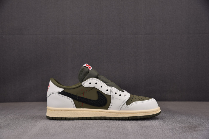 Kids Air Jordan 1 Retro Low OG SP Travis Scott Medium Olive DO5442-200