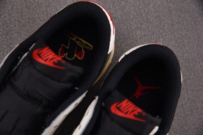 Kids Air Jordan 1 Retro Low OG SP Travis Scott Olive DZ5909-106