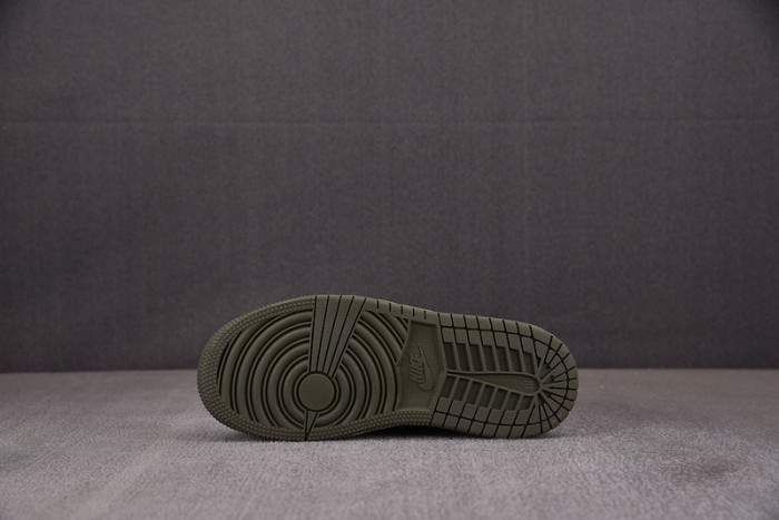 Kids Air Jordan 1 Retro Low OG SP Travis Scott Olive DZ5909-106