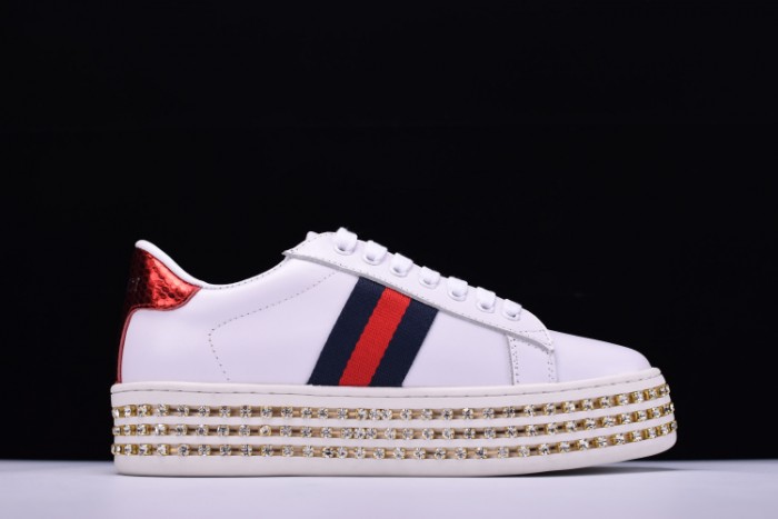 GU Ace Embellished SNEAKER WITH CRYSTALS womens 505995DOPE0