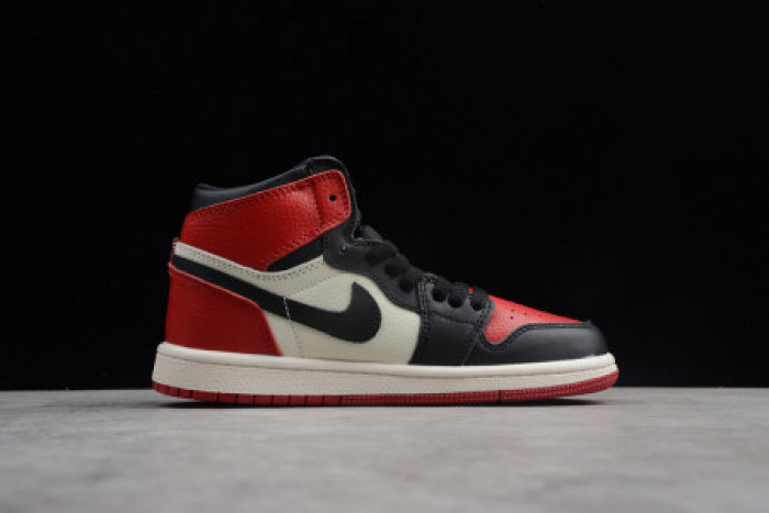 AIR JORDAN 1 RETRO HIGH BRED TOE OG Kids-555088-610
