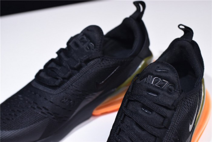 NIKE mens AIR MAX 270 “Tonal Orange” black AH8050-008