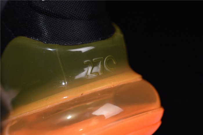 NIKE mens AIR MAX 270 “Tonal Orange” black AH8050-008