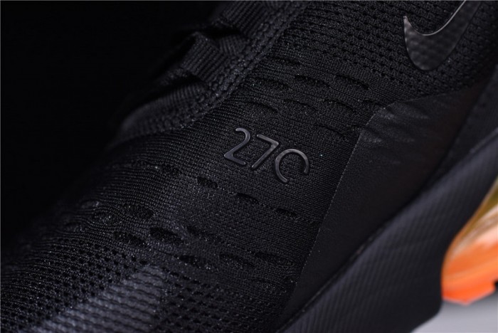 NIKE mens AIR MAX 270 “Tonal Orange” black AH8050-008