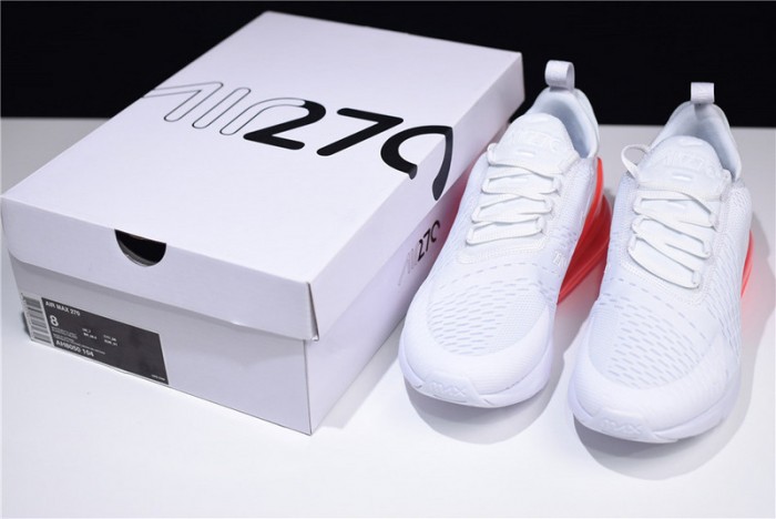 NIKE mens AIR MAX 270 WHITE HOT PUNCH AH8050-103