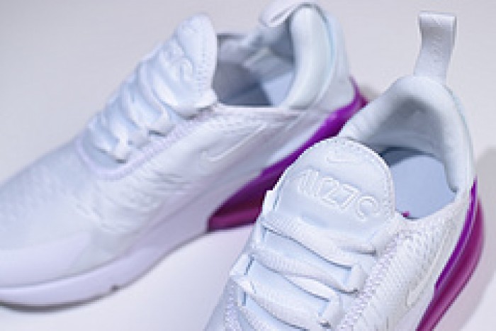 Nike womens Air Max 270 white purple AH6789 106