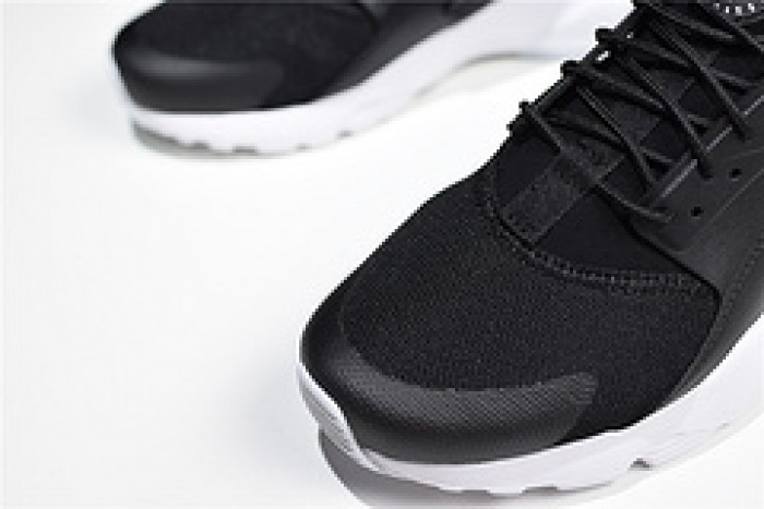 NIKE Mens Huarache Run Ultra Running Shoes Black/White 819685-016